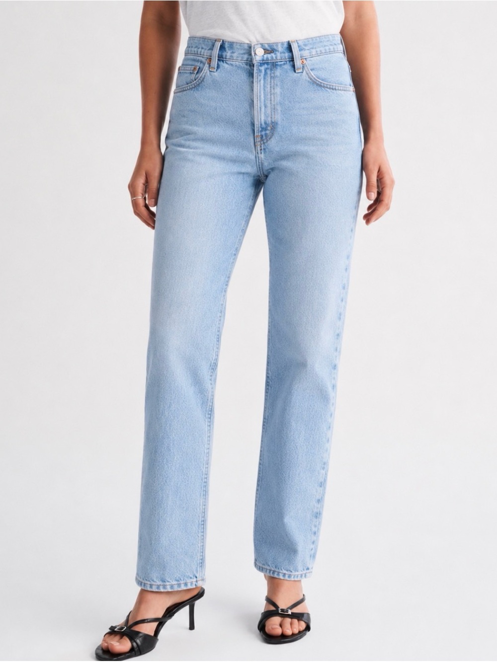 Abercrombie & Fitch Light Blue Straight Leg Jeans - Women